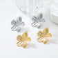 Zenat 2PC Stainless Steel Flower Earrings – Trendy Party