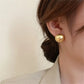 Zenat Brushed Frosted Semicircle Earrings – Luxurious 2023