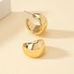 Fashion Korean Metal Elegant Hoop Earring Woman 2022 New Vintage Geometric Statement Earrings Jewelry Brincos Gift