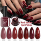 Zenat Red Autumn Winter Gel Nail Polish