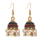 Zenat Trendy Indian Jhumka Charm Stud Earrings