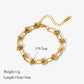 Twisted Bracelet 18K Gold Plated Waterproof 316 Steel