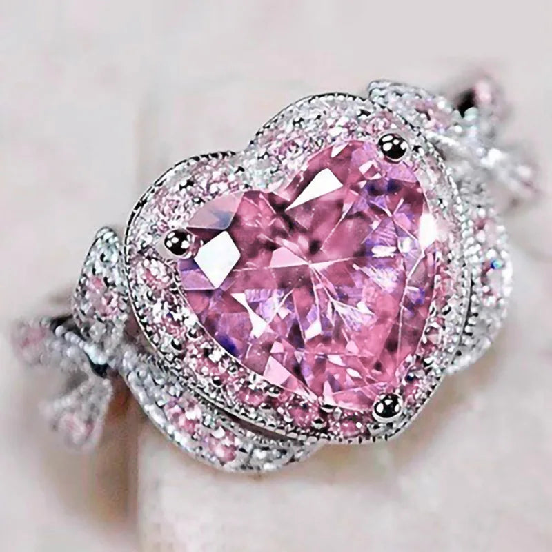 Zenat Colorful Green Cubic Zirconia Rings