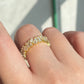 Classic Baguette Cubic Zirconia Engagement Rings for Women Luxury 18K Gold Color Plated Wedding Party Jewelry