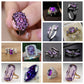 Zenat Purple Cubic Zirconia Square Crystal Ring