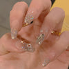 Zenat 24Pcs Short Coffin Press-On Nails