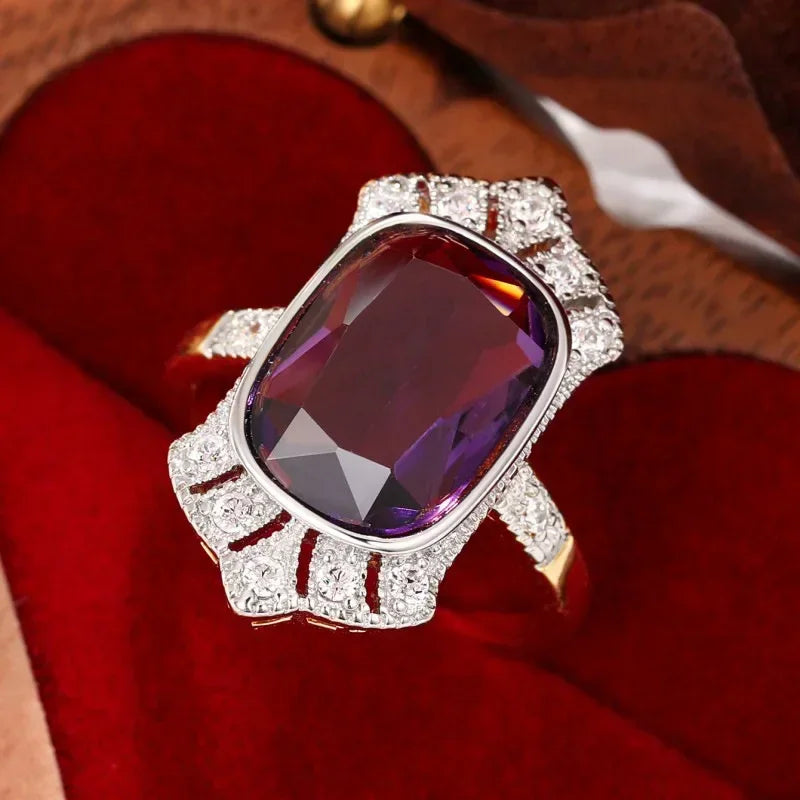Zenat Sparkling Crystal Zircon Women's Ring