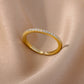 Zenat Mini Green Zircon Adjustable Ring