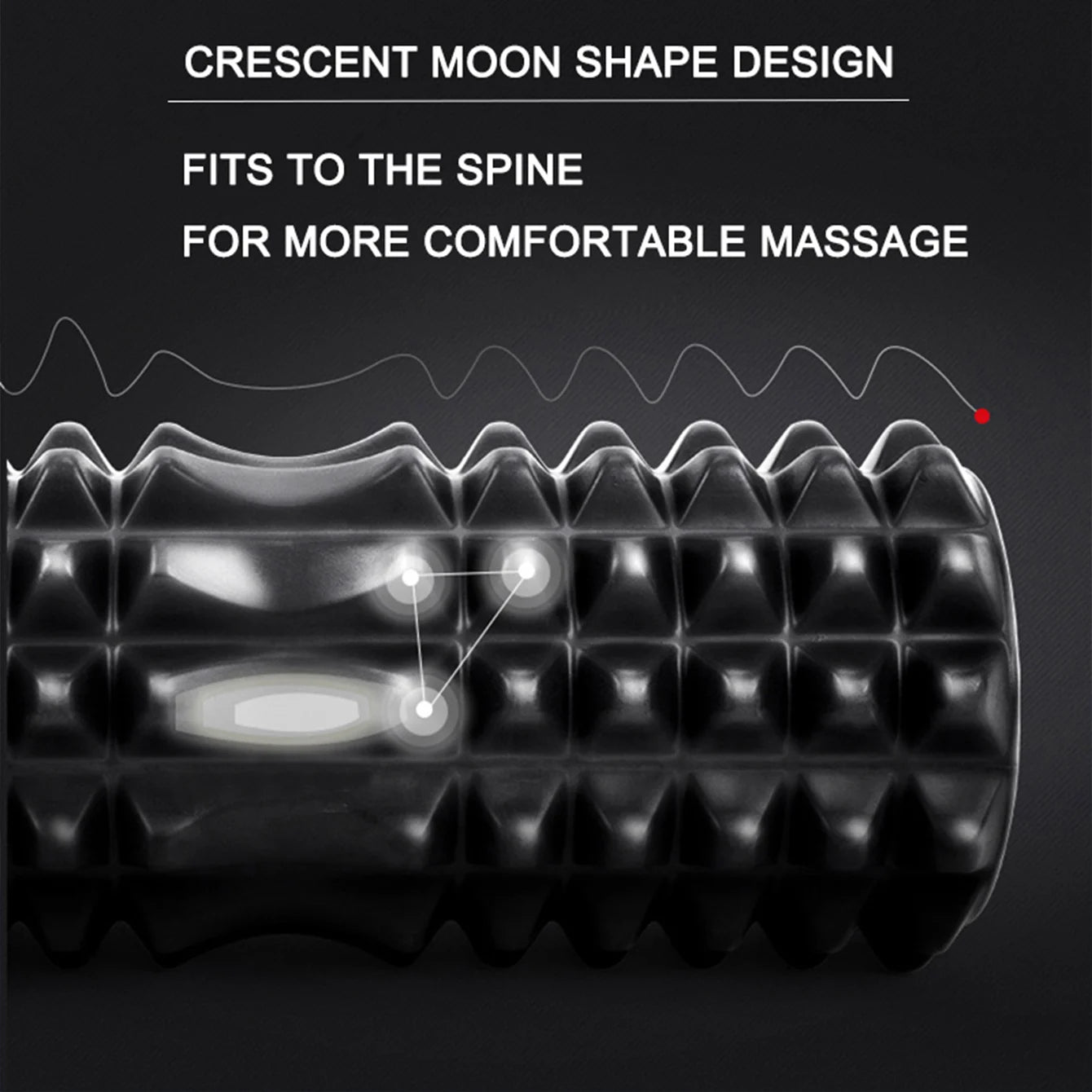 Zenat Crescent Foam Yoga & Pilates Exercise Roller