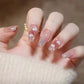 Zenat 24Pcs Glitter Diamond Press-On Nails