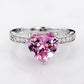 Zenat Pink Zirconia Trendy Sweet and Romantic Engagement Rings