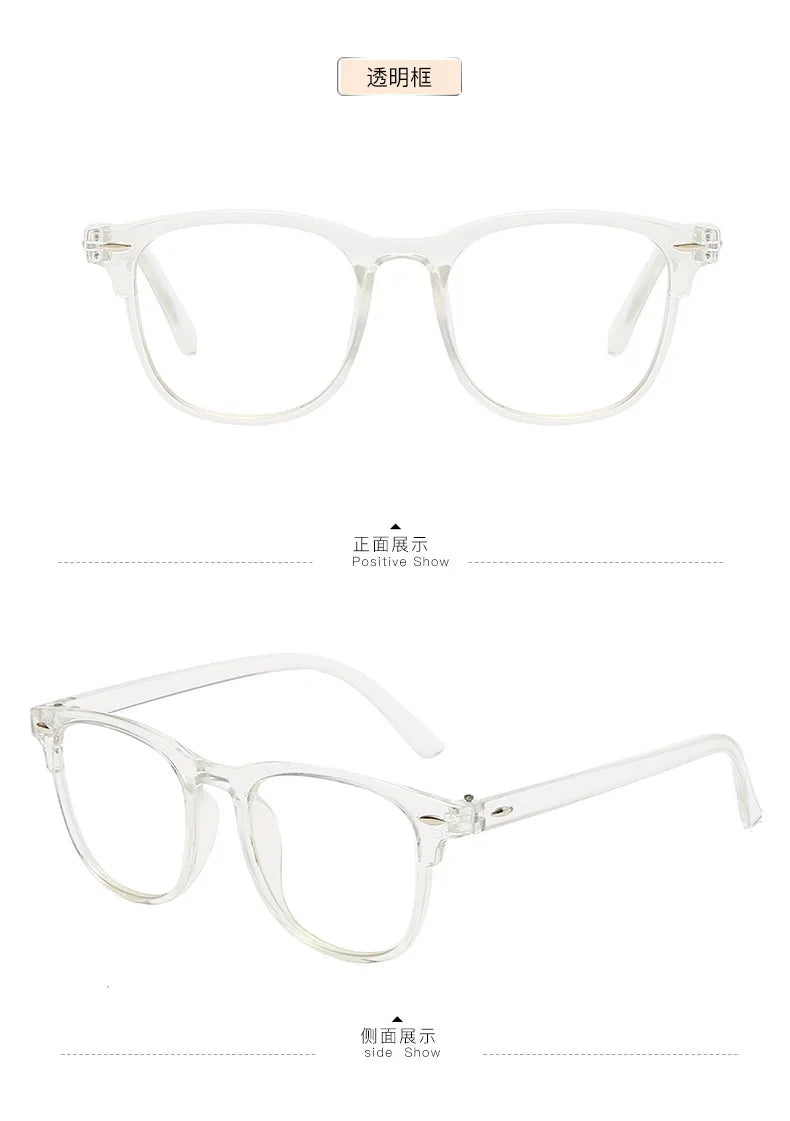 Glasses Ultralight Retro Transparent Frame Plain Men Women Fashion Glasses for Wedding Party Decorate Eyeglasses Fake Glasses
