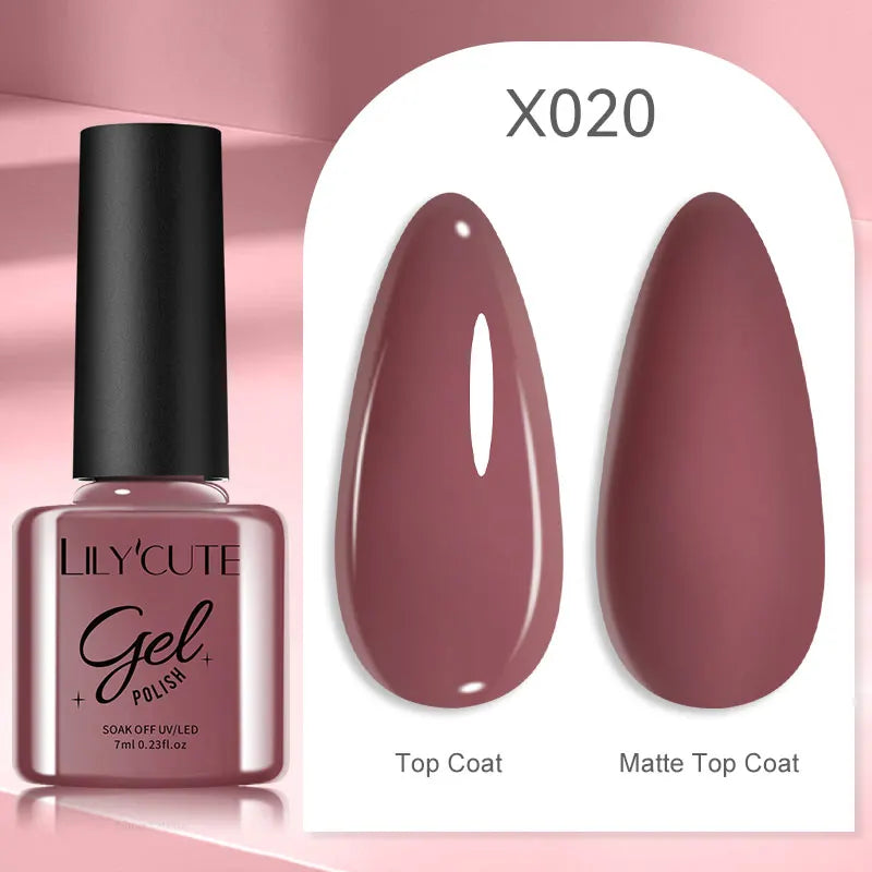 Zenat Red Autumn Winter Gel Nail Polish