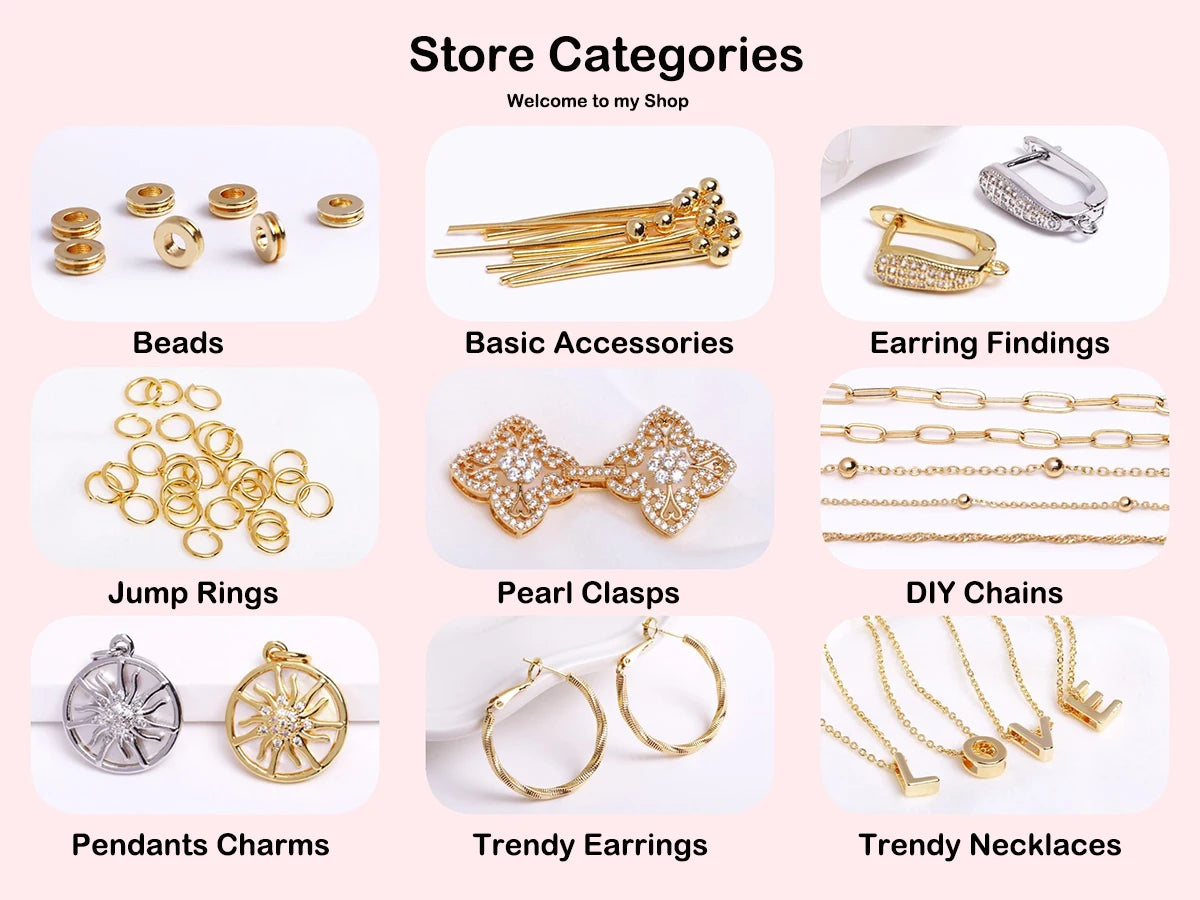 Trendy Earrings Accessories 18K Gold Plated Metal Round Earwires Earring Fasteners Hooks For DIY Women Ear Jewelry Making