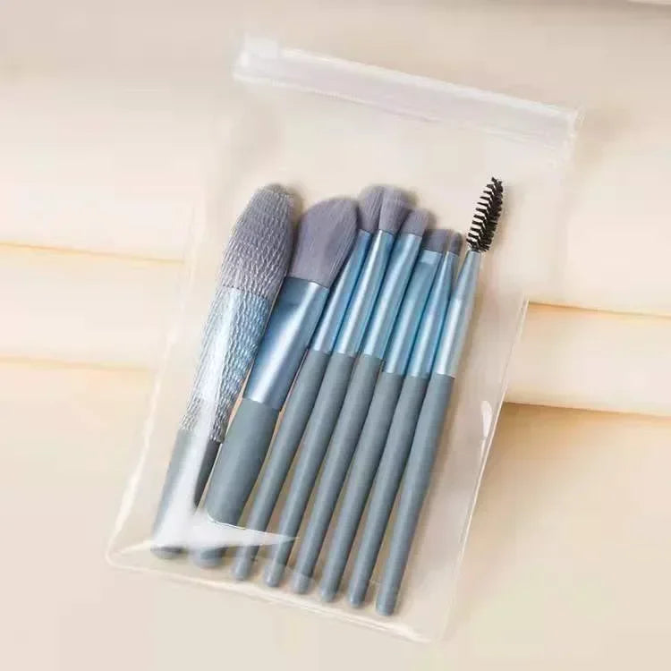 Zenat 8-Piece Portable Soft Makeup Brush Set