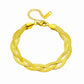 Zenat Stainless Steel Crossover Chain Necklace Bracelet