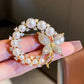 Zenat Sweet Flower Rhinestone Lapel Pin Brooch