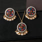 Zenat Luxury Retro Ethnic Carved Jhumka Set