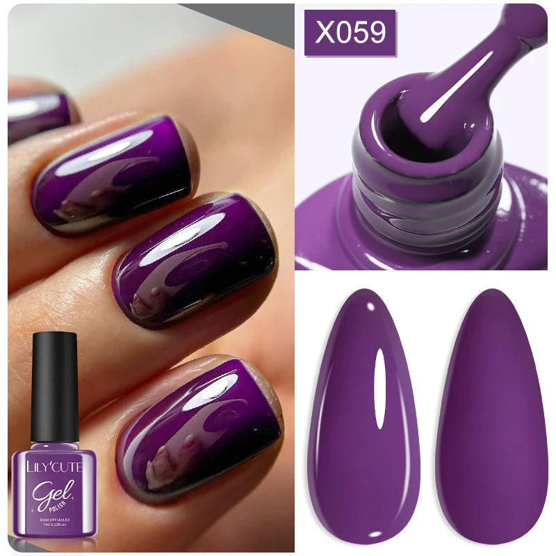 Zenat Red Autumn Winter Gel Nail Polish