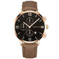Zenat Geneva Wristwatch Alloy Case Leather