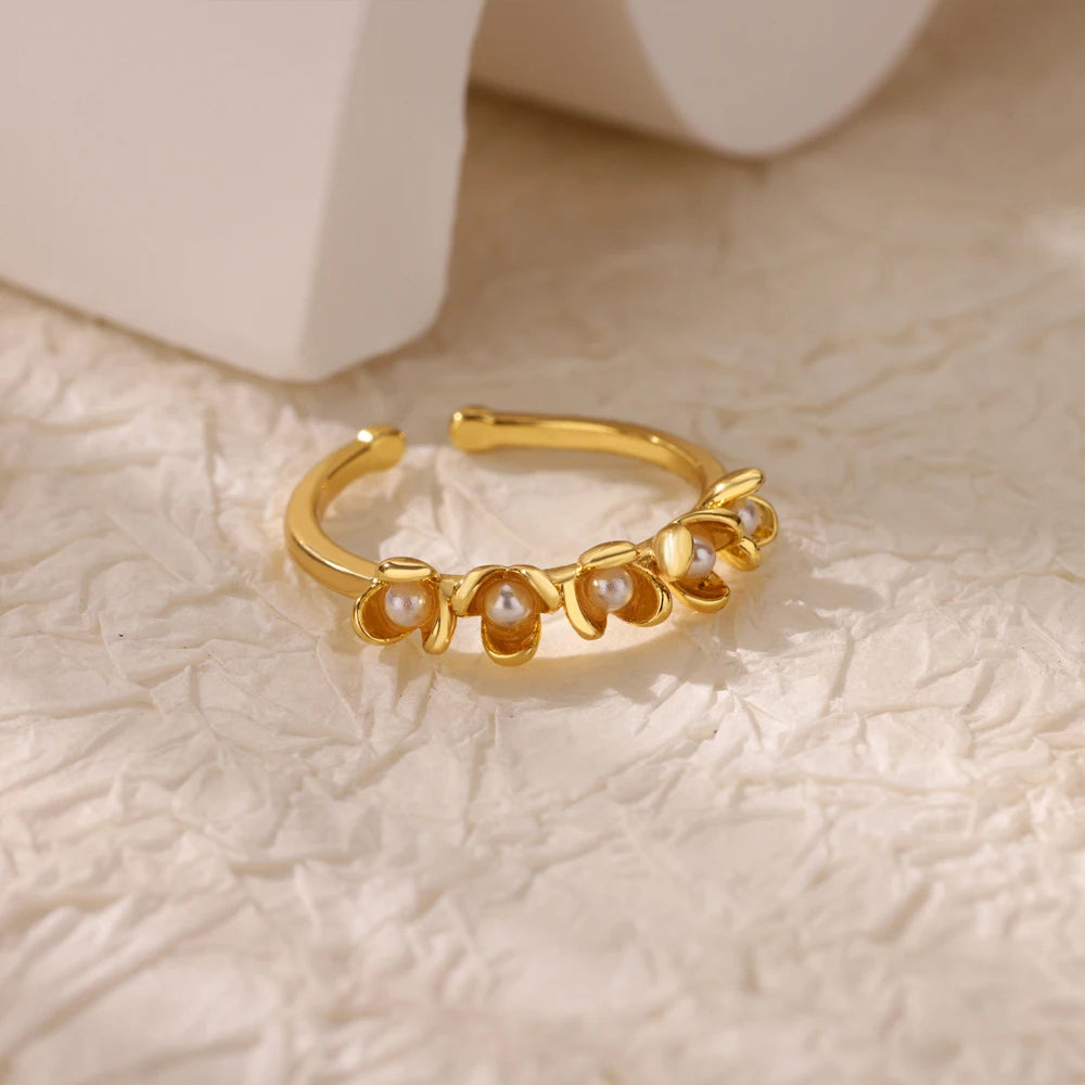 Zenat Zircon Geometric Evil Eye Adjustable Ring