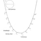 Zenat Golden Chains Necklaces Star Heart Stainless Steel