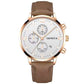 Zenat Geneva Wristwatch Alloy Case Leather