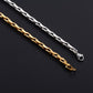 4.2mm Stainless Steel Bracelet Link Chain for Women Men Punk Rock Boy Chunky Metal Jewelry Wristband Anklets Ankle Hand Chain