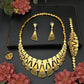 Zenat Dubai Gold Color 24k Luxury Necklace Set