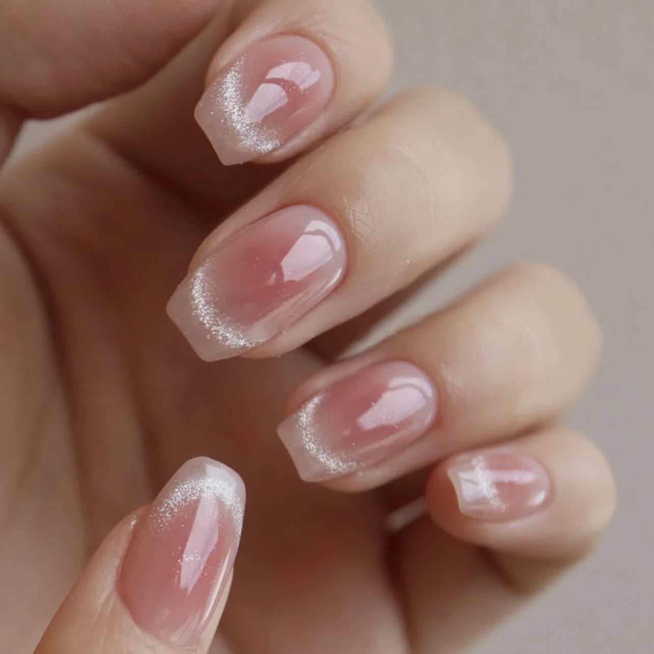 Zenat 24Pcs Glitter Diamond Press-On Nails
