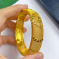 Bridal 24k Gold Color Round Bangles Adjustable