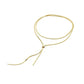316L Stainless Steel New Fashion Fine Jewelry 134cm Pull Adjusting Charm Flat Snake Chain Choker Necklaces Pendants For Women