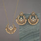 Zenat Luxury Retro Ethnic Carved Jhumka Set