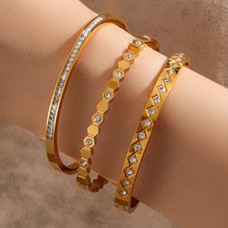 Zenat heart-shaped stainless steel bracelets