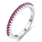 Fashion Luxury Multicolor Charm Zircon Wedding Rings for Women Round Square Stone Party Ring Jewelry