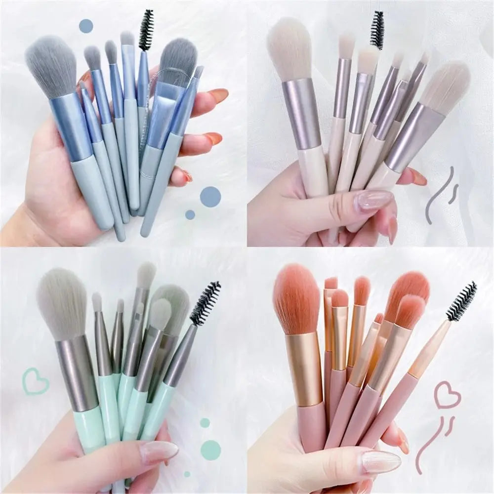 Zenat 8-Piece Premium Makeup Brush Set with Bag