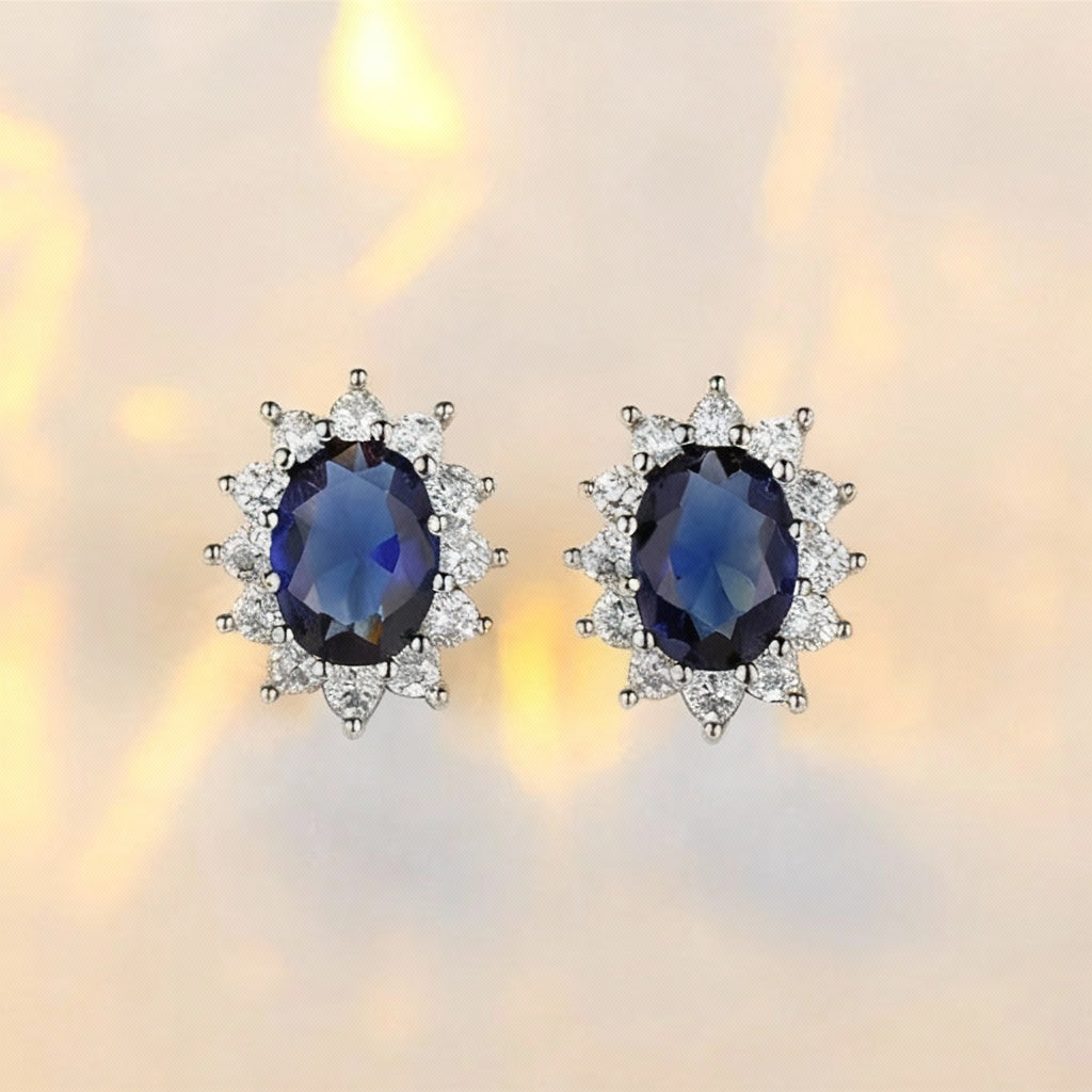 Zenat 925 Sterling Silver Princess Zircon Jewelry Set