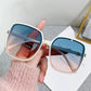 New Oversized Rectangle Sunglasses Women's Fashion Square Sun Glasses Men's Classic Vintage Eyewear UV400 Oculos De Sol