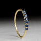 Zenat Luxury Prong Rings – Deep Blue Zircon