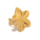 Zenat 2PC Stainless Steel Flower Earrings – Trendy Party