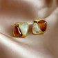 Zenat Brown Beer Bottle Pendant Drop Earrings for Women