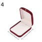 Flocking Gold Buckle Jewelry Box Red Velvet