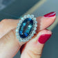 Zenat Sea Blue Cubic Zirconia Women’s Ring