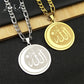 Zenat Islamic Quran Allah Crescent Moon Pendant Necklace