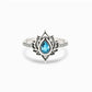 Zenat Sea Blue Cubic Zirconia Women’s Ring