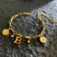 Named Letters 18K Gold-plated Stainless Steel Bracelet