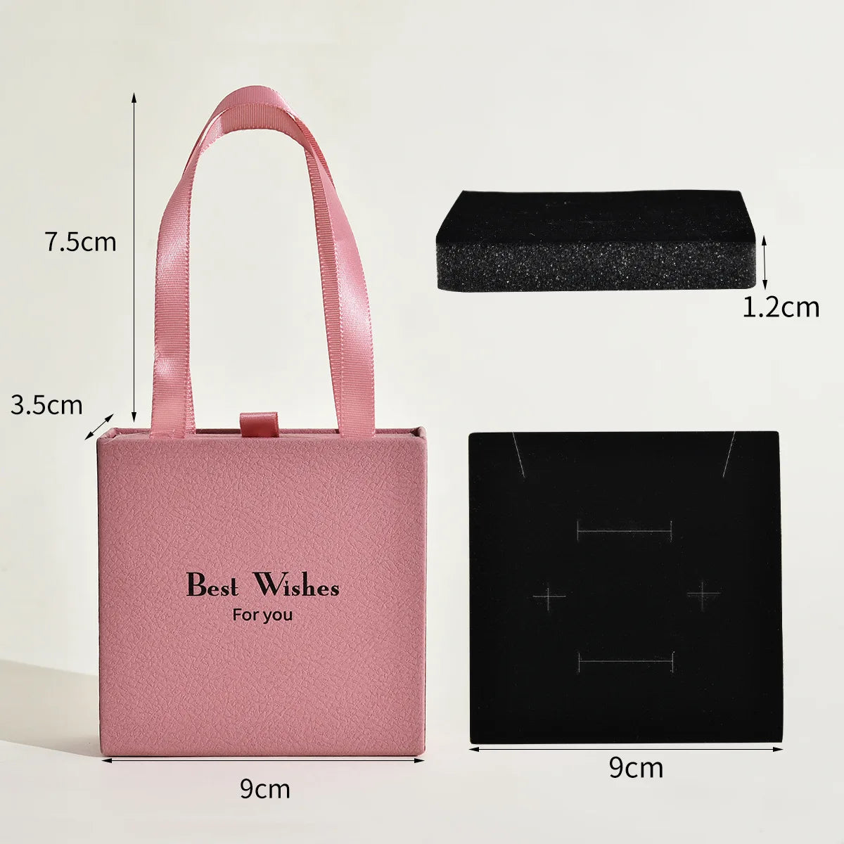 Portable Necklace Gift Box Velvet-Lined