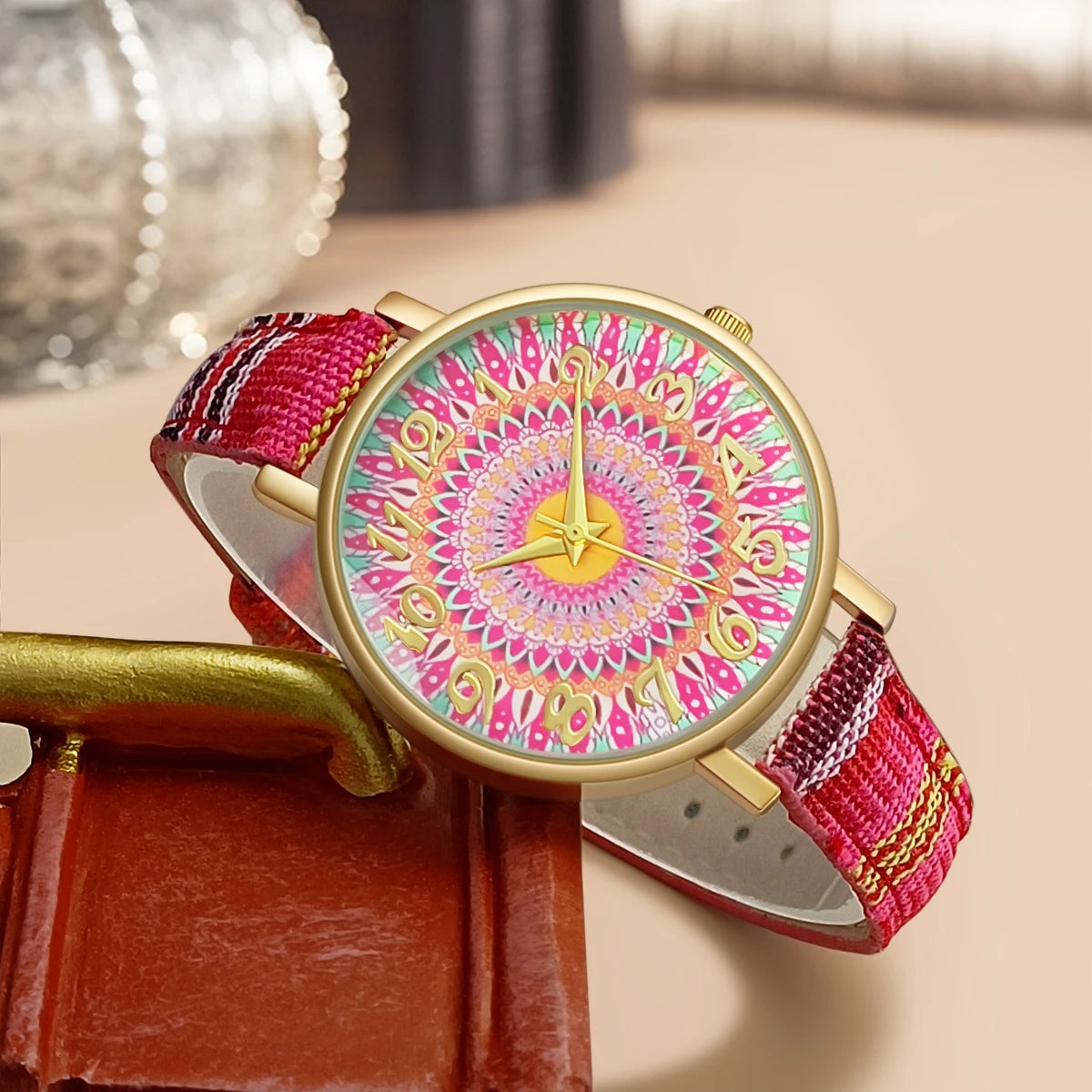 Zenat Watch Luxury Ladies Gift multicolors