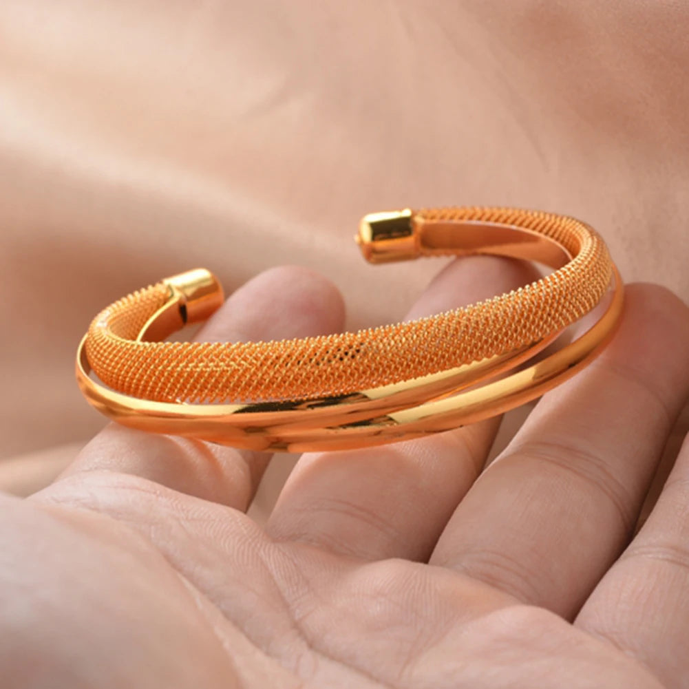 Shiny Bangles for Women Adjustable Bracelet