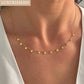 Zenat Golden Star Heart Bohemian Chain Necklace